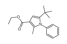 ETHYL 5-(TERT-BUTYL)-2-METHYL-1-PHENYL-1H-PYRROLE-3-CARBOXYLATE structure