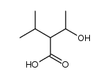 3-hydroxy-2-(1-methylethyl)-butyric acid Structure