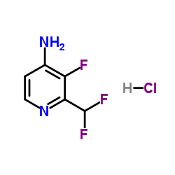 2-(Difluoromethyl)-3-fluoropyridin-4-amine hydrochloride structure