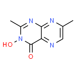 3-Hydroxy-2,7-dimethyl-4(3H)-pteridinone structure