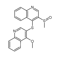 4-methoxy-3'-methylsulfinyl-3,4'-diquinolinyl sulfide结构式