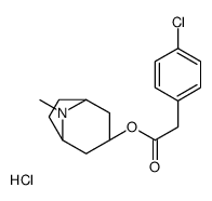 [(1S,5R)-8-methyl-8-azabicyclo[3.2.1]octan-3-yl] 2-(4-chlorophenyl)acetate,hydrochloride Structure