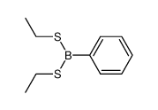 bis-ethylsulfanyl-phenyl-borane Structure