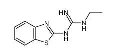 Guanidine, 1-(2-benzothiazolyl)-3-ethyl- (8CI) Structure