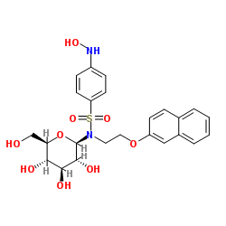 N-BETA-D-吡喃葡萄糖基-4-(羟基氨基)-N-[2-(2-萘基氧基)乙基]-苯磺酰胺图片