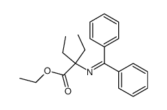 ethyl 2-[(diphenylmethylene)amino]-2-ethylbutanoate结构式