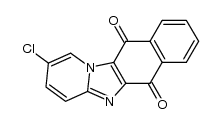 2-chloro-6,11-dihydro-6,11-dioxo-naphtho-[2',3':4,5]imidazo[1,2-a]pyridine结构式