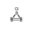 1-chloro-pentaborane(9)结构式