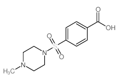 4-[(4-methylpiperazin-1-yl)sulfonyl]benzoic acid Structure