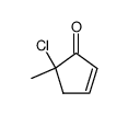 (+/-)-5-chloro-5-methyl-2-cyclopentenone结构式