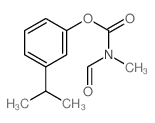 (3-propan-2-ylphenyl) N-formyl-N-methyl-carbamate结构式