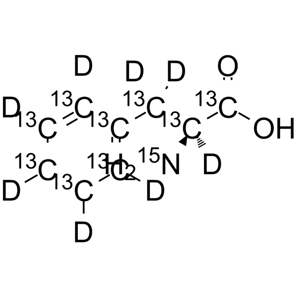 L-Phenylalanine-13C9,d8,15N Structure