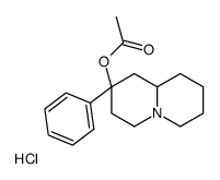 [(2R,9aS)-2-phenyl-1,3,4,6,7,8,9,9a-octahydroquinolizin-2-yl] acetate,hydrochloride Structure