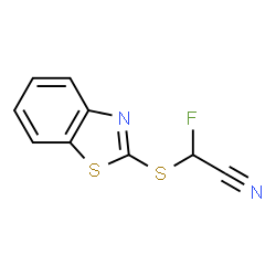 Acetonitrile, (2-benzothiazolylthio)fluoro- (9CI) Structure