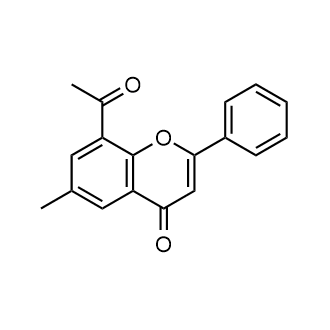 8-Acetyl-6-methyl-2-phenyl-4H-chromen-4-one Structure