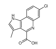 7-Chloro-3-methyl-1H-pyrrolo[3,2-c]quinoline-4-carboxylic acid结构式