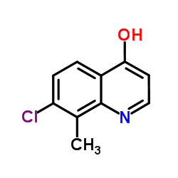 7-Chloro-8-methyl-4-quinolinol Structure