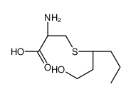 (2R)-2-amino-3-(1-hydroxyhexan-3-ylsulfanyl)propanoic acid结构式