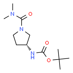 (R)-3-(BOC-氨基)-N,N-二甲基吡咯烷-1-甲酰胺图片