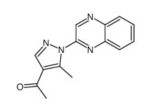 1-(5-methyl-1-quinoxalin-2-ylpyrazol-4-yl)ethanone Structure