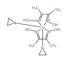 Cobalt(1+),bis(aziridine)bis[(2,3-butanedione dioximato)(1-)-N,N']-, chloride, (OC-6-12)-(9CI)结构式