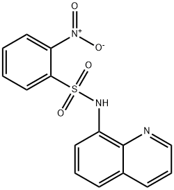 2-硝基-N-(喹啉-8-基)苯磺酰胺结构式