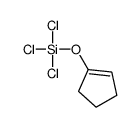 trichloro(cyclopenten-1-yloxy)silane Structure