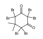 2,2,4,4,6,6-Hexabrom-5,5-dimethyl-cyclohexa-1,3-dion Structure