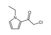 Ethanone, 2-chloro-1-(1-ethyl-1H-pyrrol-2-yl)- (9CI)结构式