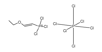 trichloro(β-ethoxyvinyl)phosphonium hexachlorophosphorate Structure