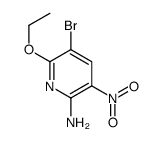 5-bromo-6-ethoxy-3-nitropyridin-2-amine结构式