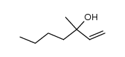 1-methyl-1-vinyl-1-pentanol结构式