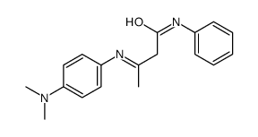 3-[4-(dimethylamino)phenyl]imino-N-phenylbutanamide Structure