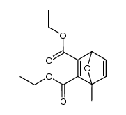 2,3-diethoxycarbonyl-1-methyl-7-oxabicyclo[2.2.1]hepta-2,5-diene结构式