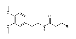 β-bromopropionyl-homoveratrylamine Structure