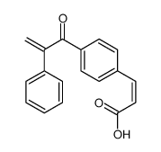 3-[4-(2-phenylprop-2-enoyl)phenyl]prop-2-enoic acid Structure