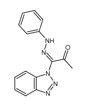 1-benzotriazol-1-yl-1-(phenylhydrazono)propan-2-one Structure