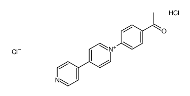 1-[4-(4-pyridin-1-ium-4-ylpyridin-1-ium-1-yl)phenyl]ethanone,dichloride Structure