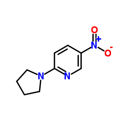 5-nitro-2-pyrrolidin-1-ylpyridine structure