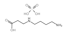 n-4-aminobutyl-3-aminopropionic acid sulfate salt结构式