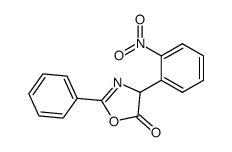 5(4H)-Oxazolone,4-(2-nitrophenyl)-2-phenyl- Structure