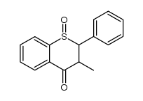 3-Methyl-2-phenylthiochroman-4-on-1-oxid Structure