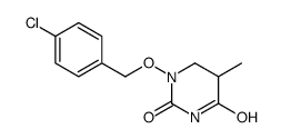 1-[(4-chlorophenyl)methoxy]-5-methyl-1,3-diazinane-2,4-dione Structure