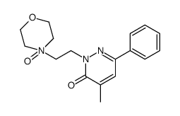 4-methyl-2-[2-(4-oxidomorpholin-4-ium-4-yl)ethyl]-6-phenylpyridazin-3-one Structure
