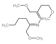 2-Hexanone, 1-methoxy-,2-[3-methoxy-1-(methoxymethyl)propylidene]hydrazone结构式