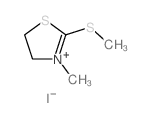 Thiazolium,4,5-dihydro-3-methyl-2-(methylthio)-, iodide (1:1) structure