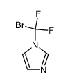 1-BROMODIFLUOROMETHYL-IMIDAZOLE结构式