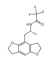 (R)-(+)-N-trifluoroacetyl-1-(2,3,6,7-tetrahydrobenzo[1,2-b,4,5-b']difuran-4-yl)-2-aminopropane Structure
