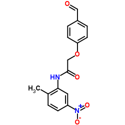 2-(4-Formylphenoxy)-N-(2-methyl-5-nitrophenyl)acetamide Structure