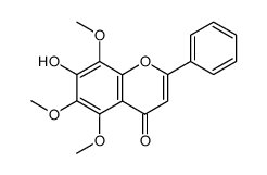 7-hydroxy-5,6,8-trimethoxy-2-phenyl-chromen-4-one Structure